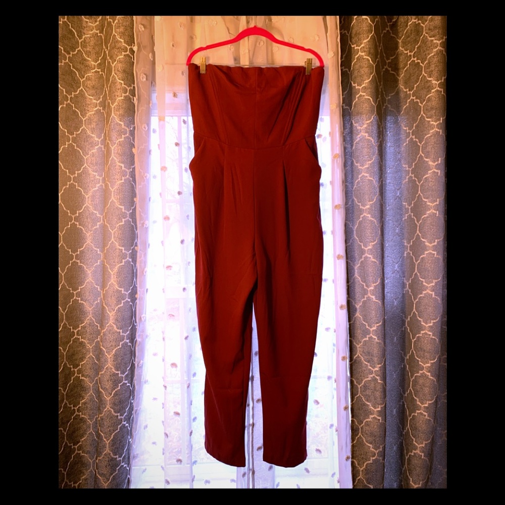 Strapless jumpsuit